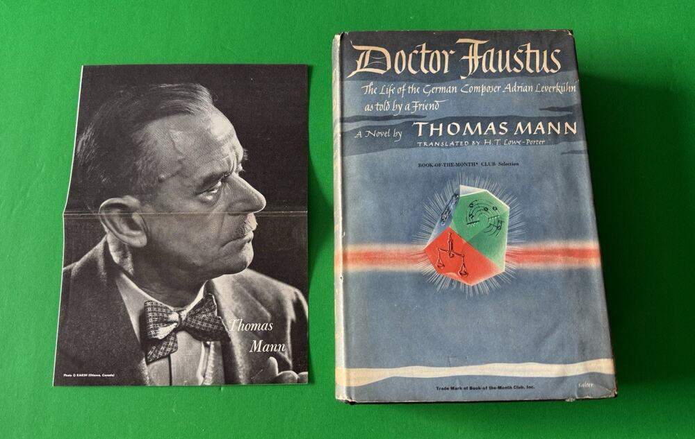 Doctor Faustus HC Book Thomas Mann German Society Morals Music DJ Vintage 1948